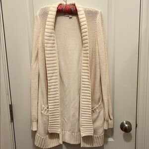 Cozy Cream Open-Front Sweater